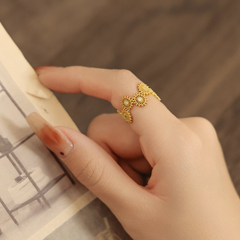 Gold Lace-Inspired Ring