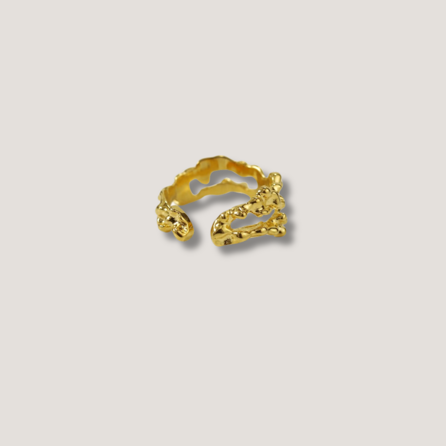 Textured Gold Rings