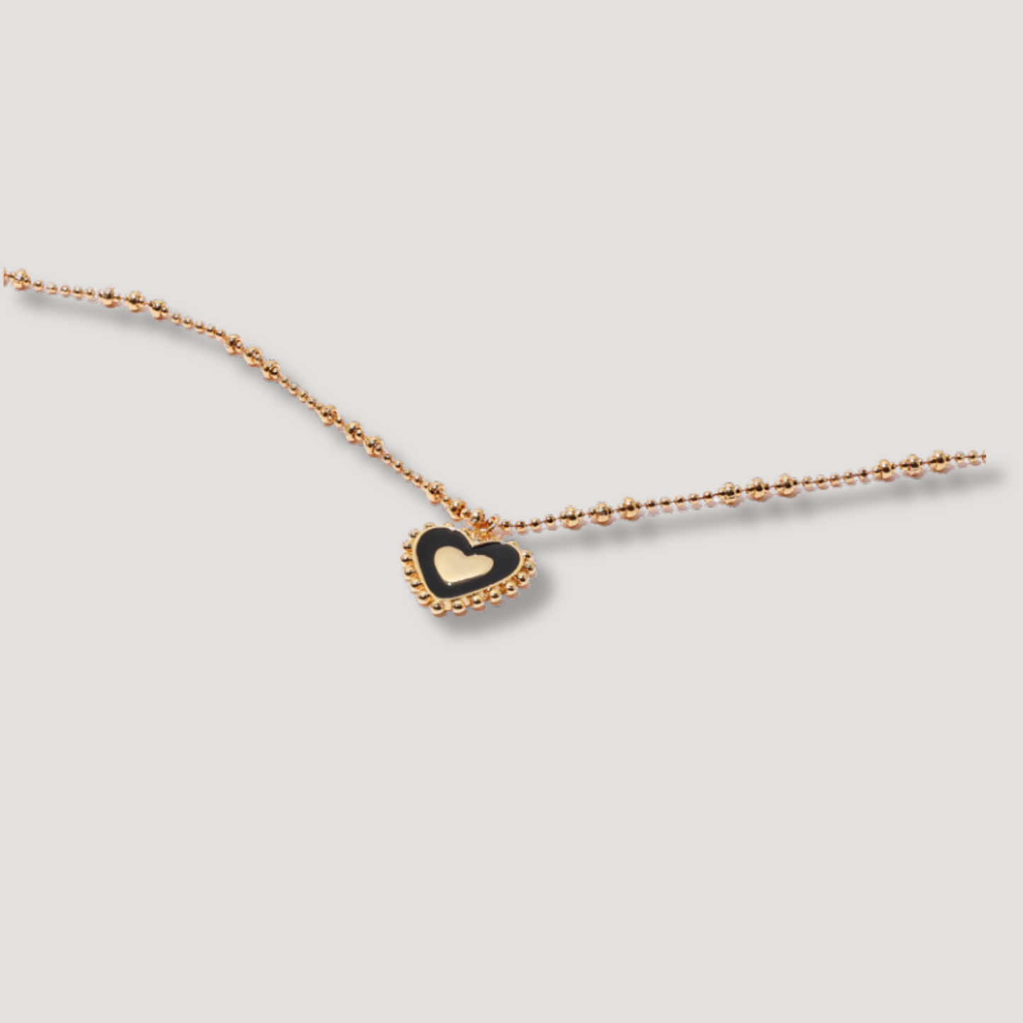 Vintage Double Size Heart Necklace
