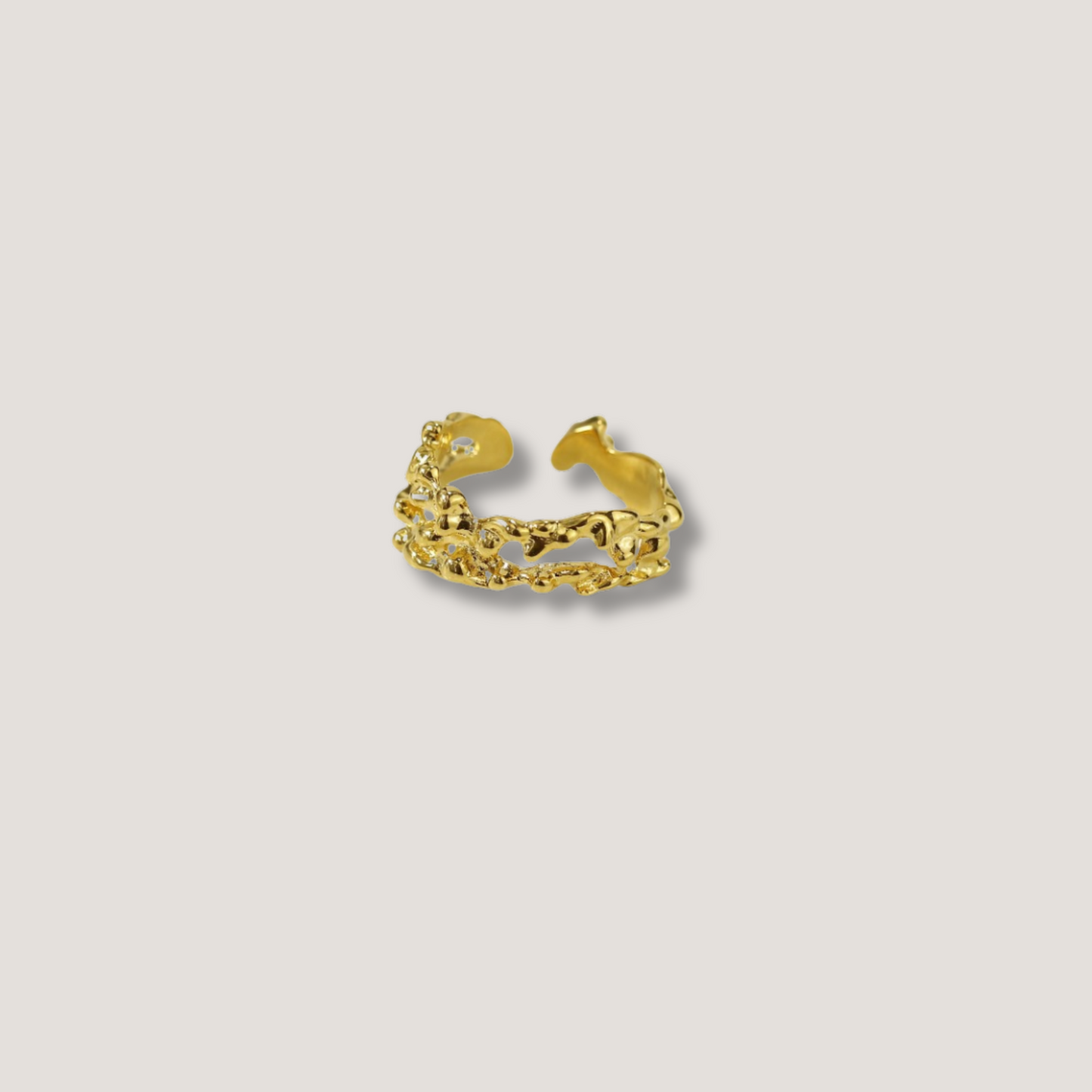 Textured Gold Rings