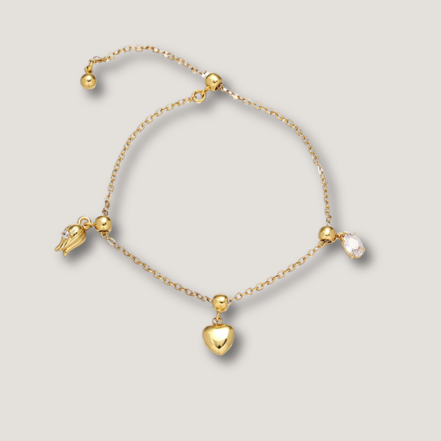 Customizable Gold Charm Necklace