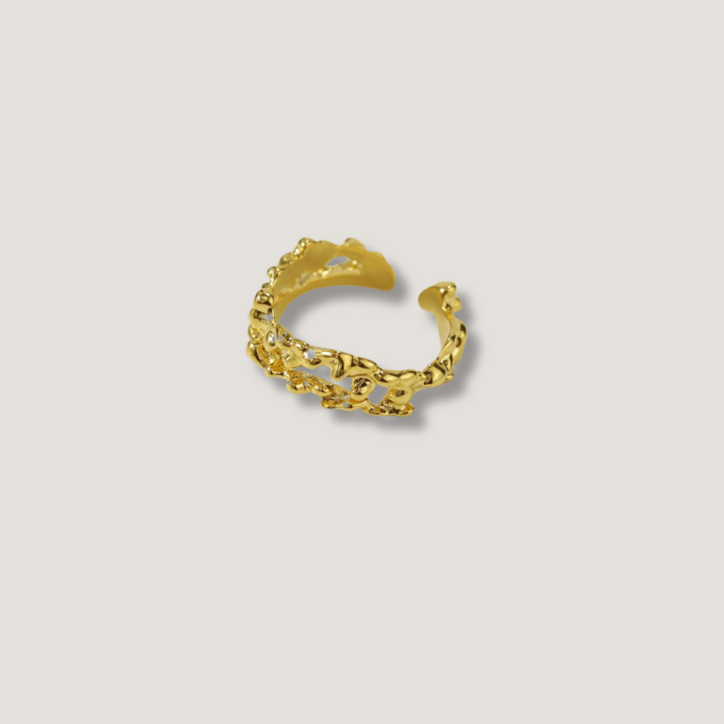 Textured Gold Rings