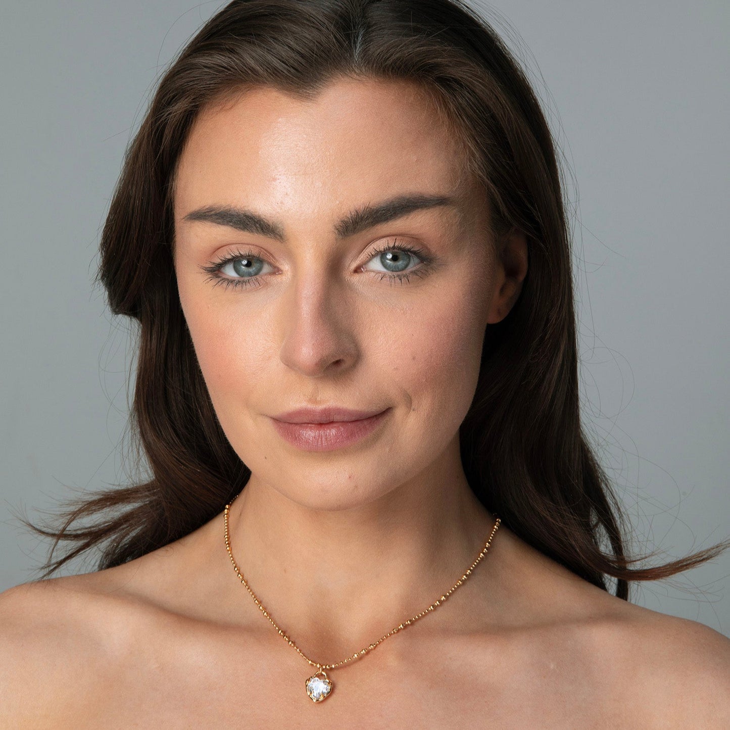 Gold Heart Pendant Necklace