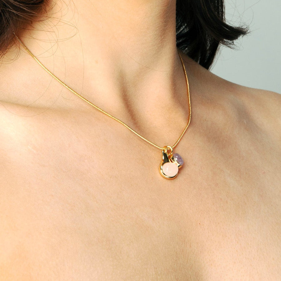 Gold Gemstone Necklace