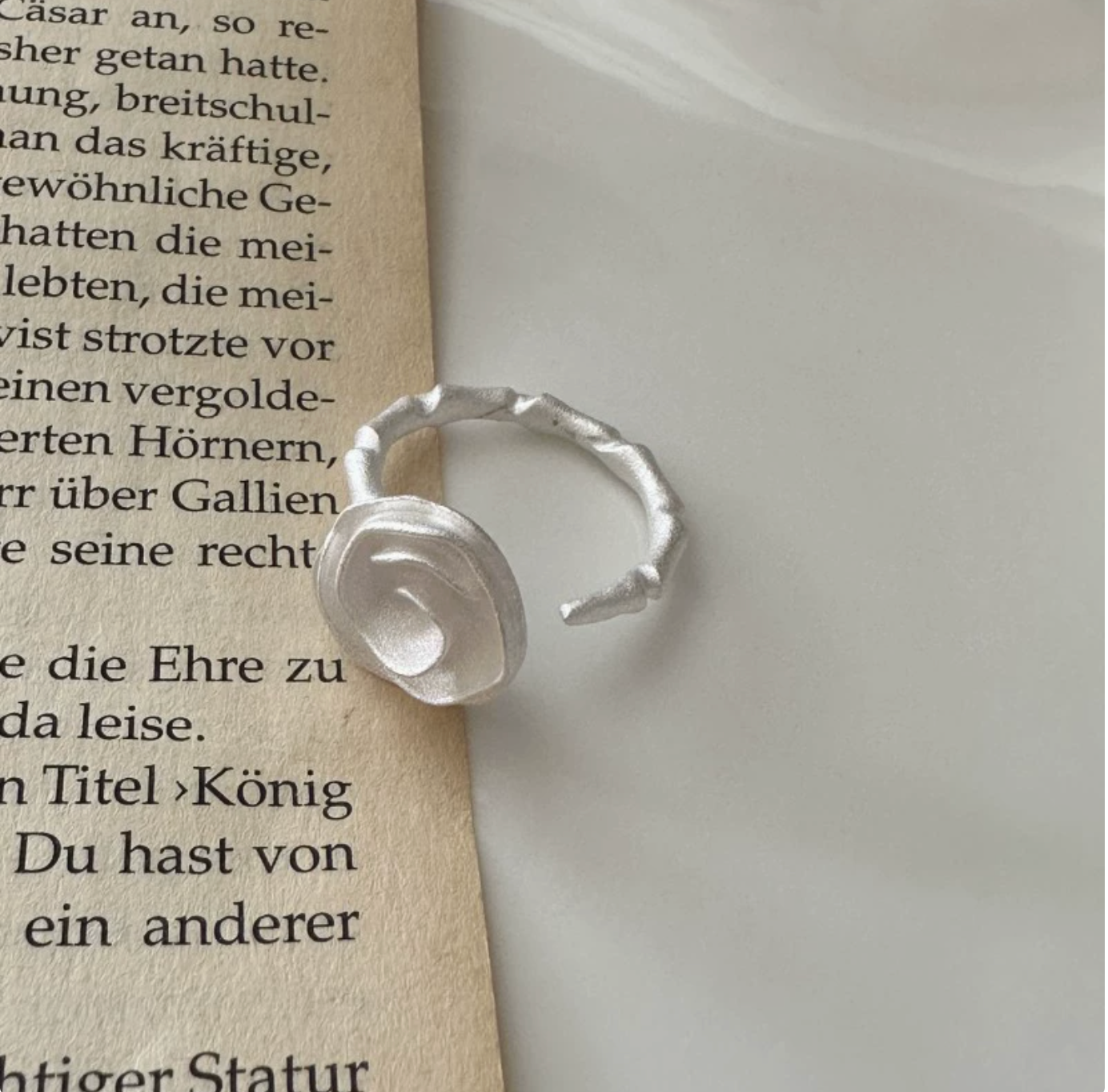 Silver Rose Ring