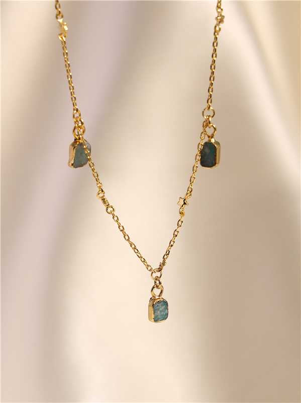 Amazonite Charm Choker necklace