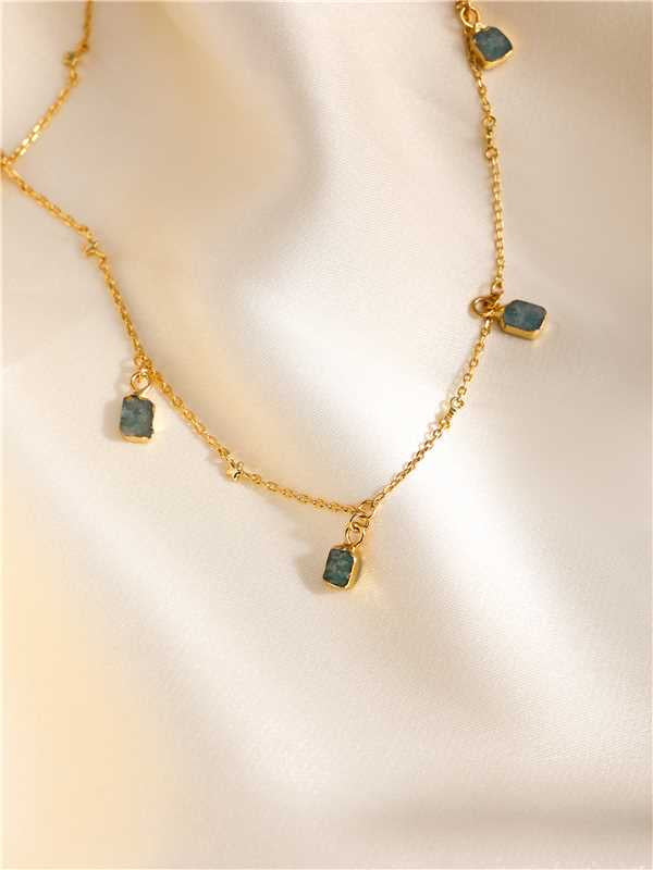 Amazonite Charm Choker necklace