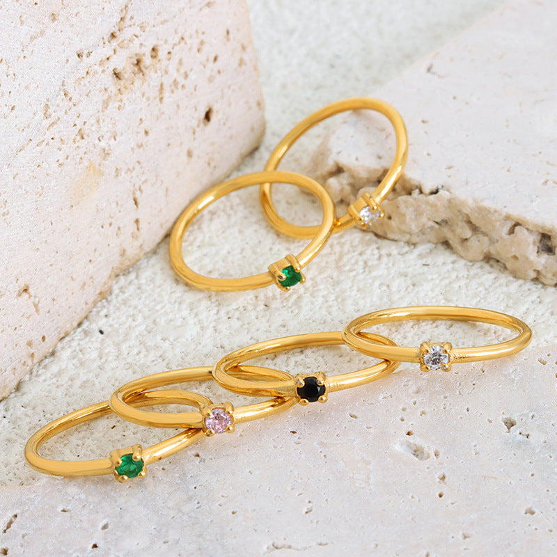 Gold Ring with Emerald