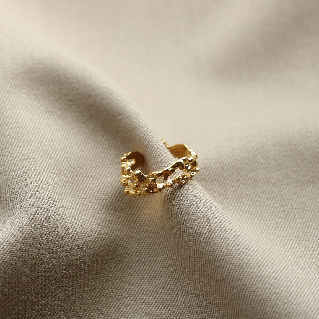 Textured Gold Rings