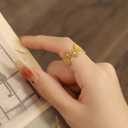 Gold Lace-Inspired Ring