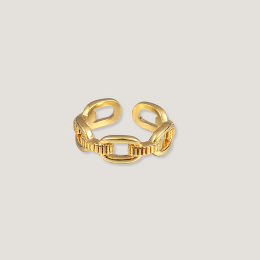 Gold Chain Link Ring