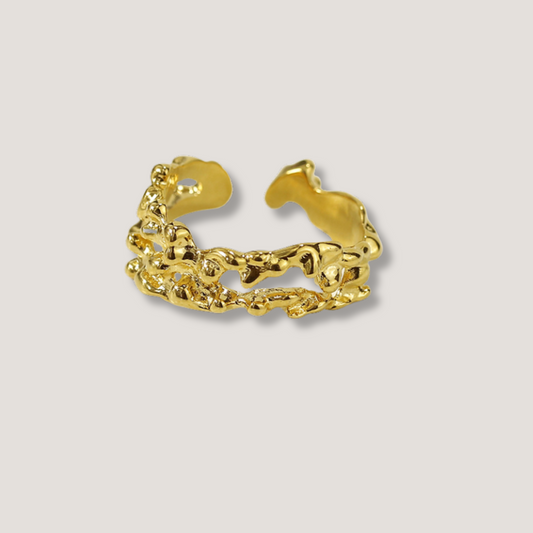 Textured Gold Rings
