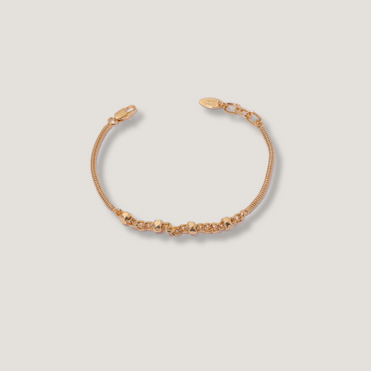 Gold Knot Chain Bracelet