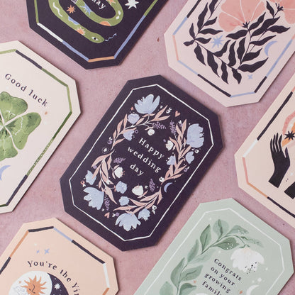 Floral Wedding Card | Shaped Greetings Cards | Wedding Cards