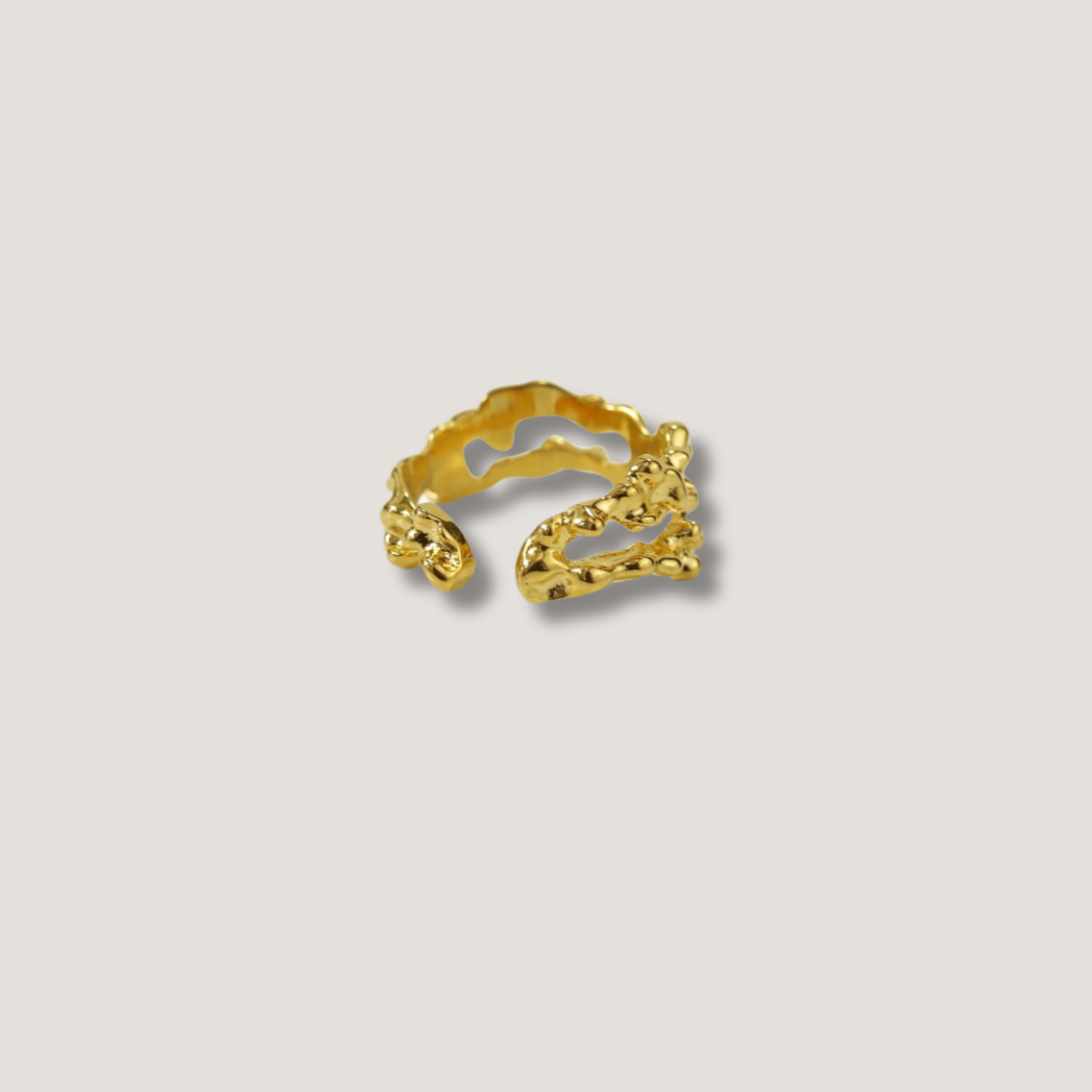 Textured Gold Rings