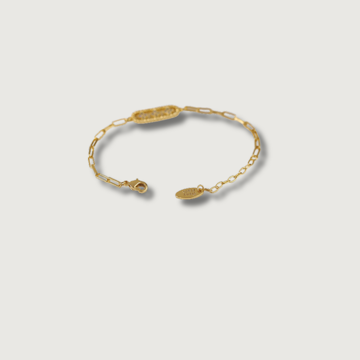 18K Gold Plated Zircon Lucky Flower Bracelet