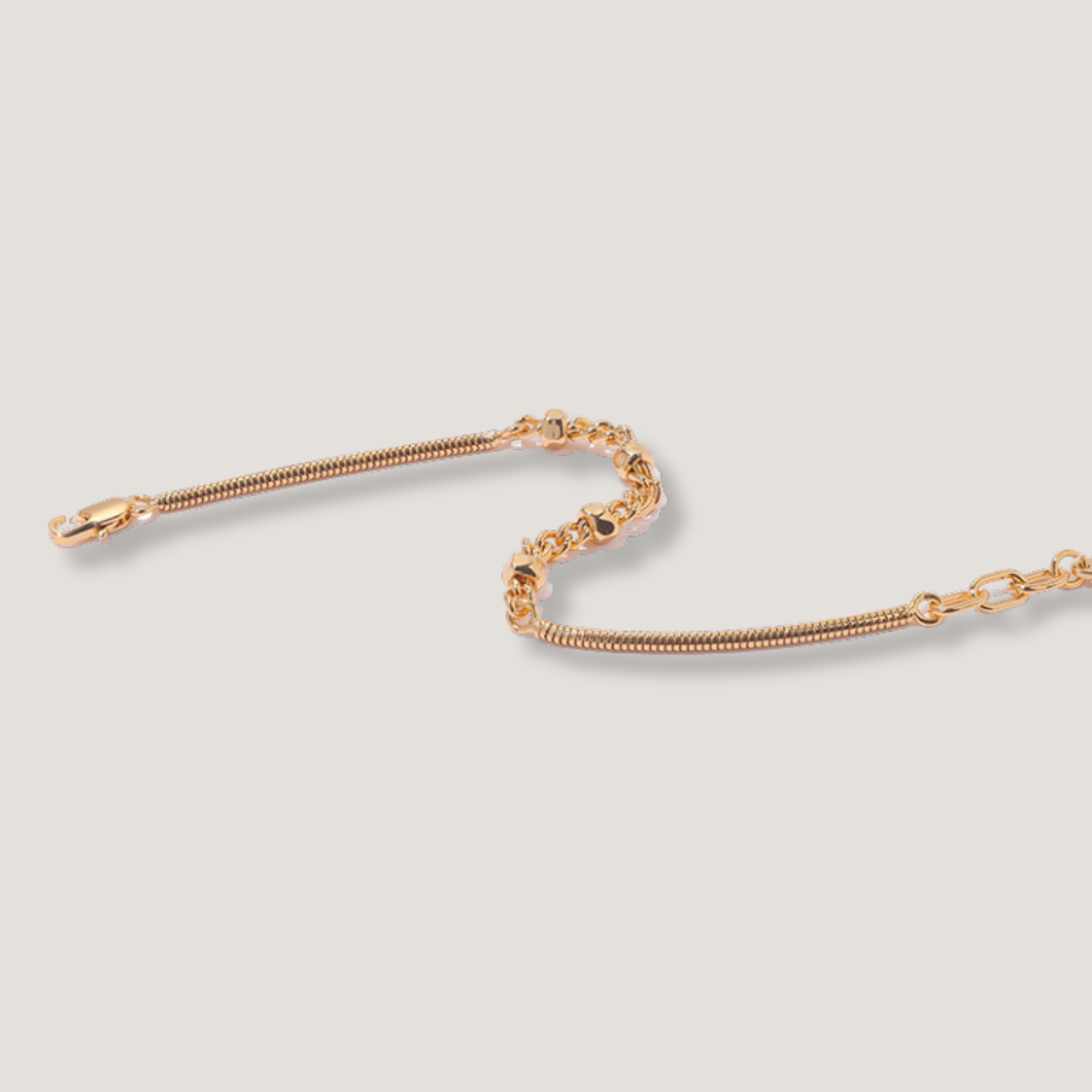Gold Knot Chain Bracelet