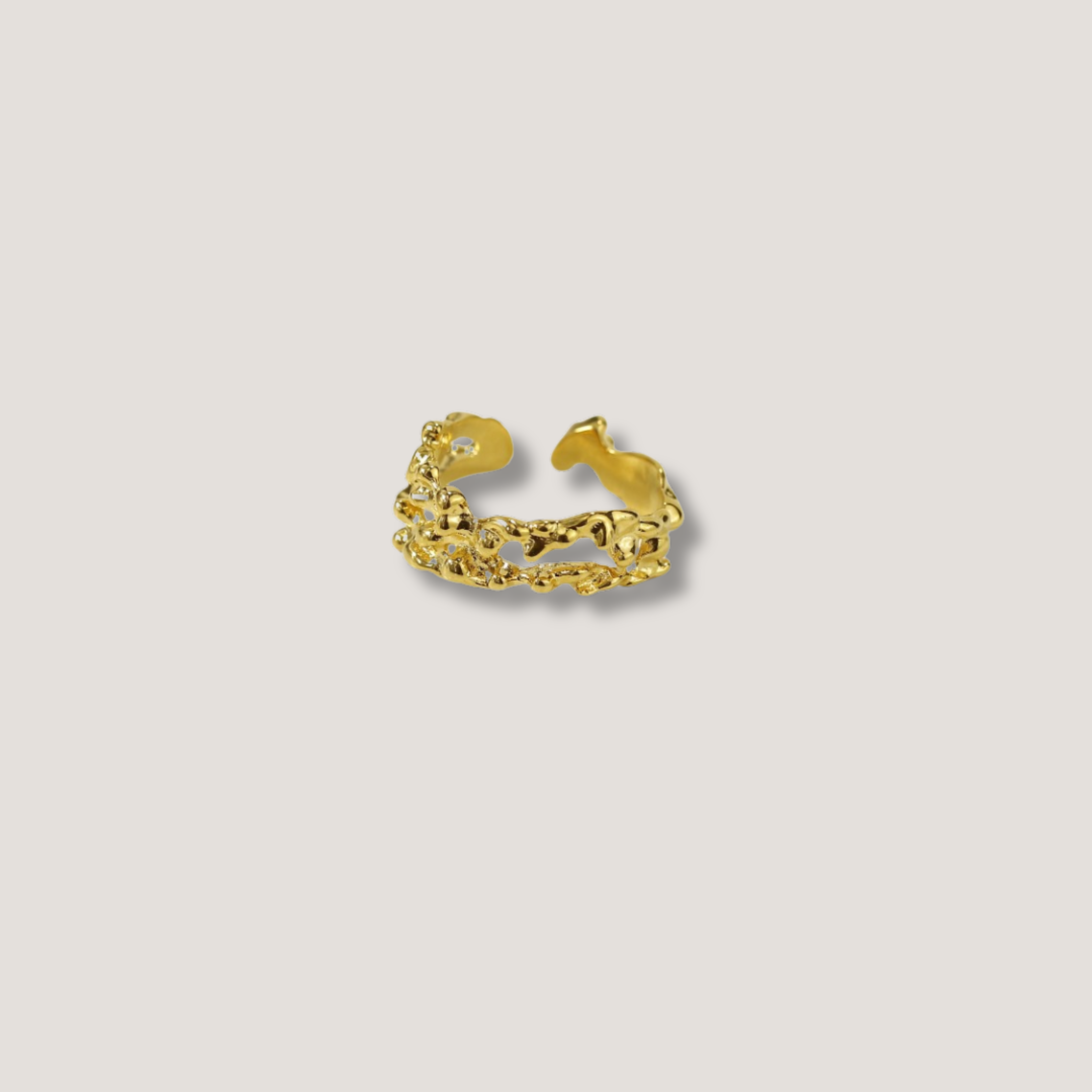 Textured Gold Rings