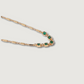 Enchanted Emerald Green Gold Necklace