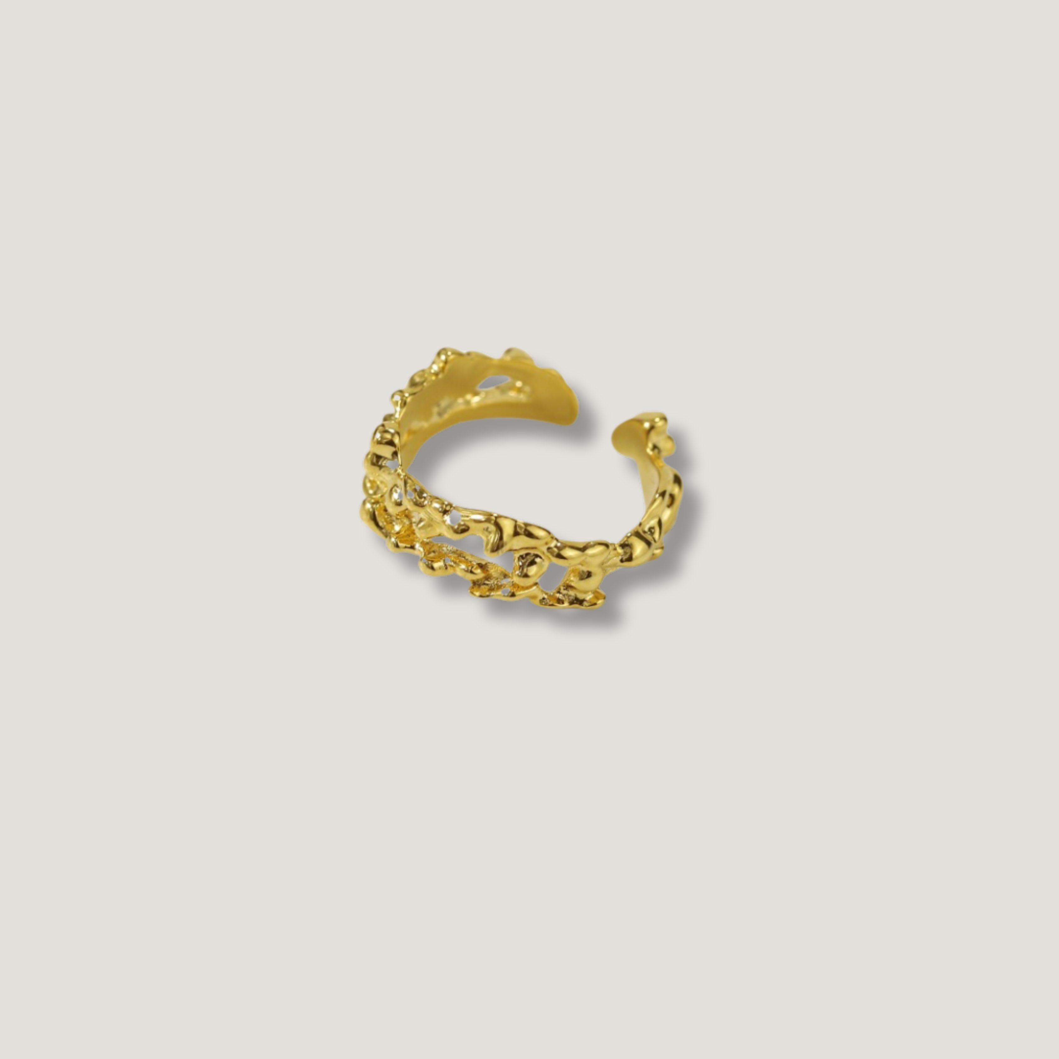 Textured Gold Rings
