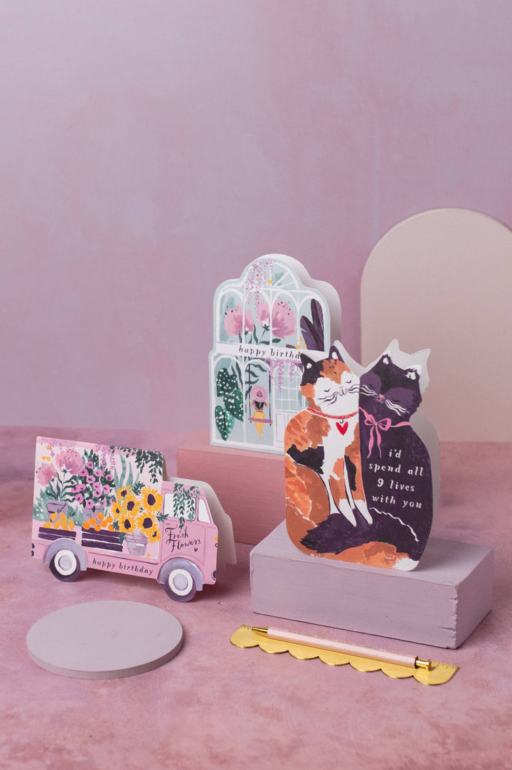 Flower Truck Birthday Card | Female Birthday Card | Floral