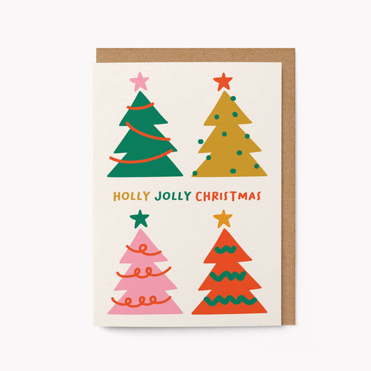 Holly Jolly Christmas - Seasonal Card - Holiday Card
