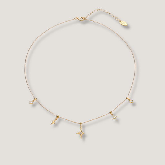 Gold Star Charm Necklace