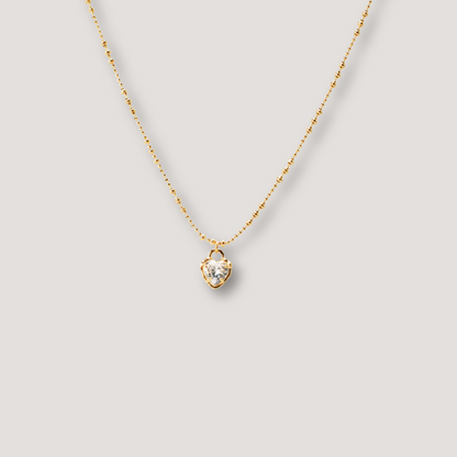 Gold Heart Pendant Necklace