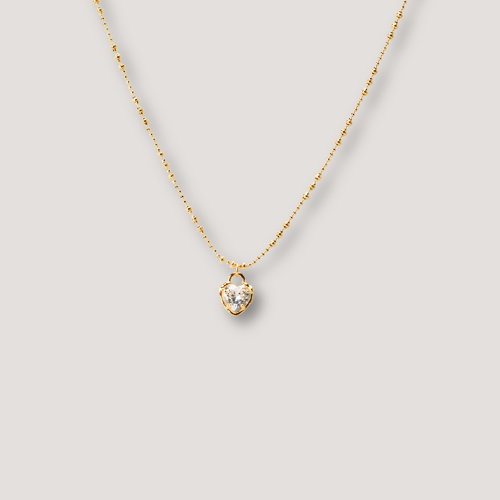Gold Heart Pendant Necklace
