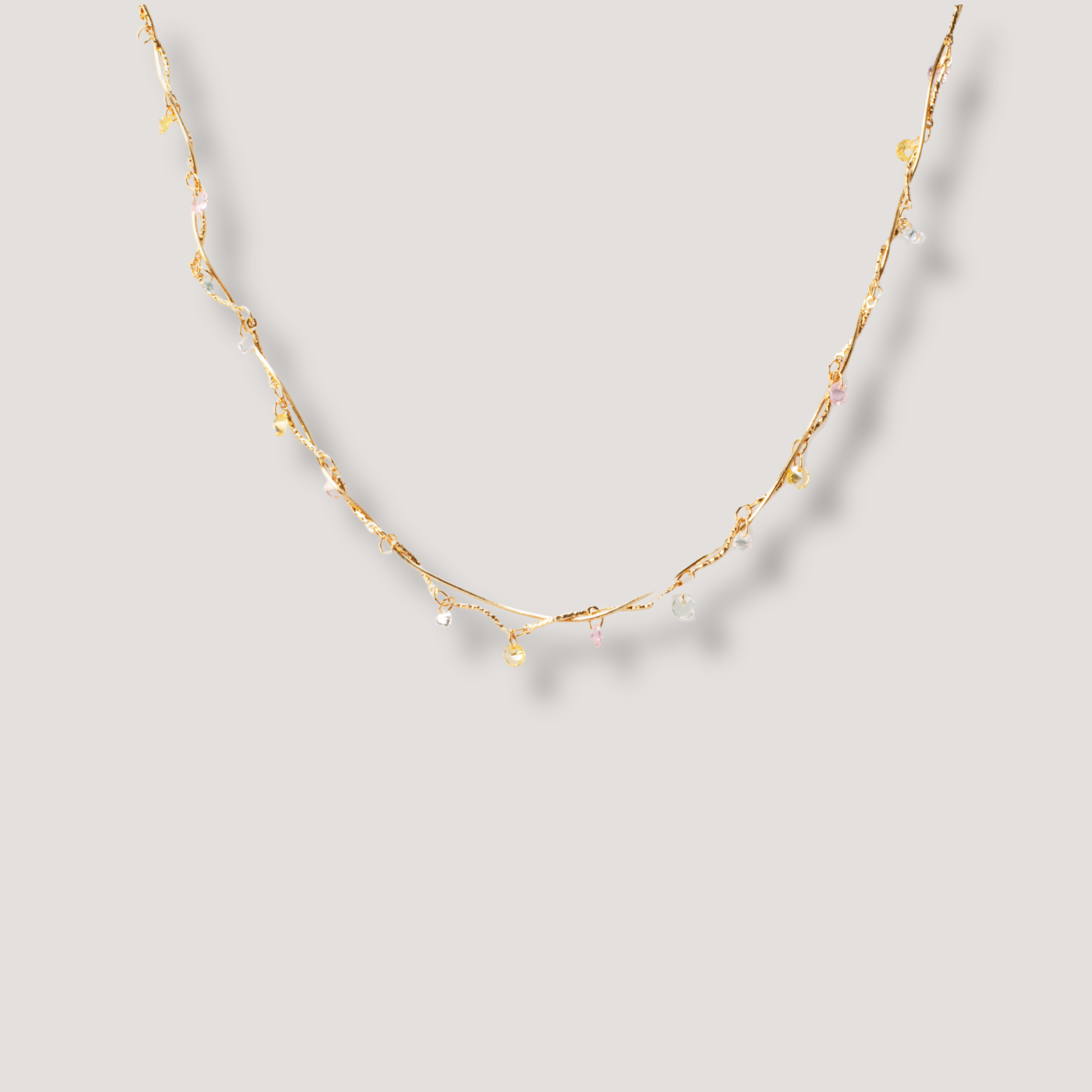Gold Zircon Choker