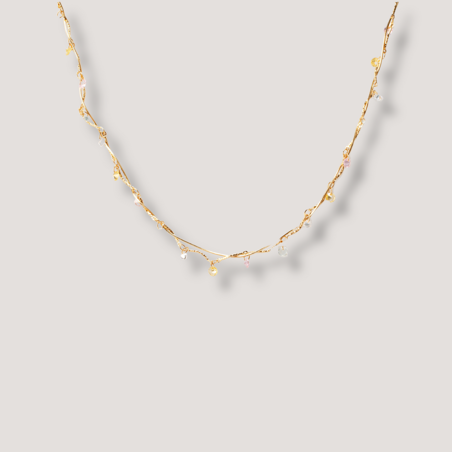 Gold Zircon Choker