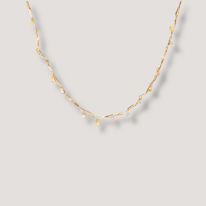 Gold Zircon Choker