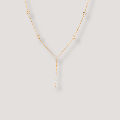 Minimalist Y-Shape Heart Pendant Chain