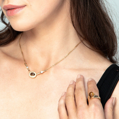 Gold Tiger Eye Necklace