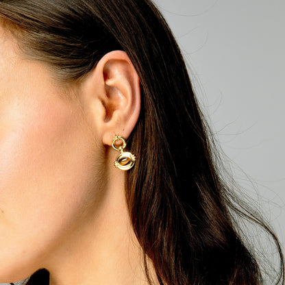 Gold Tiger’s Eye Earrings