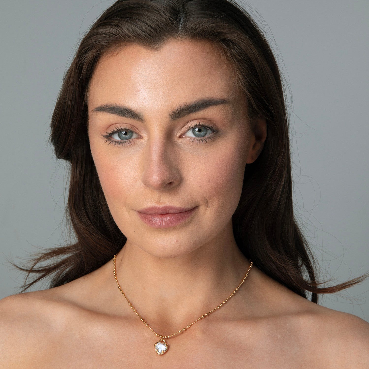 Gold Heart Pendant Necklace