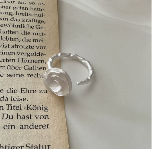 Silver Rose Ring