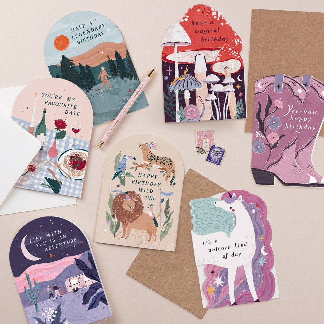 Unicorn Birthday Card | Kids Birthday Card | Childrens Cards