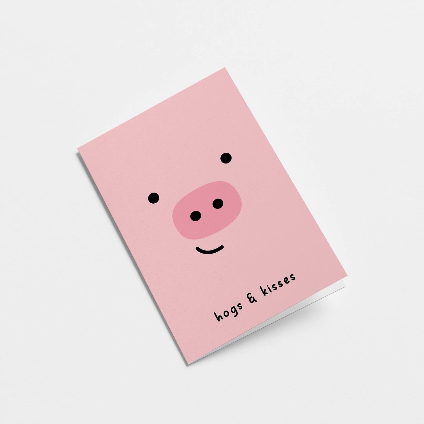 Hogs & Kisses - Love Greeting Card