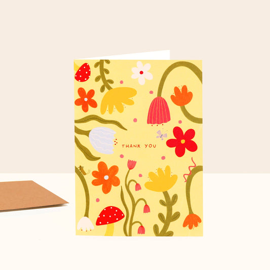 Floral Thank You Card | Thanks | Just To Say Card