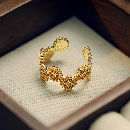 Gold Lace-Inspired Ring