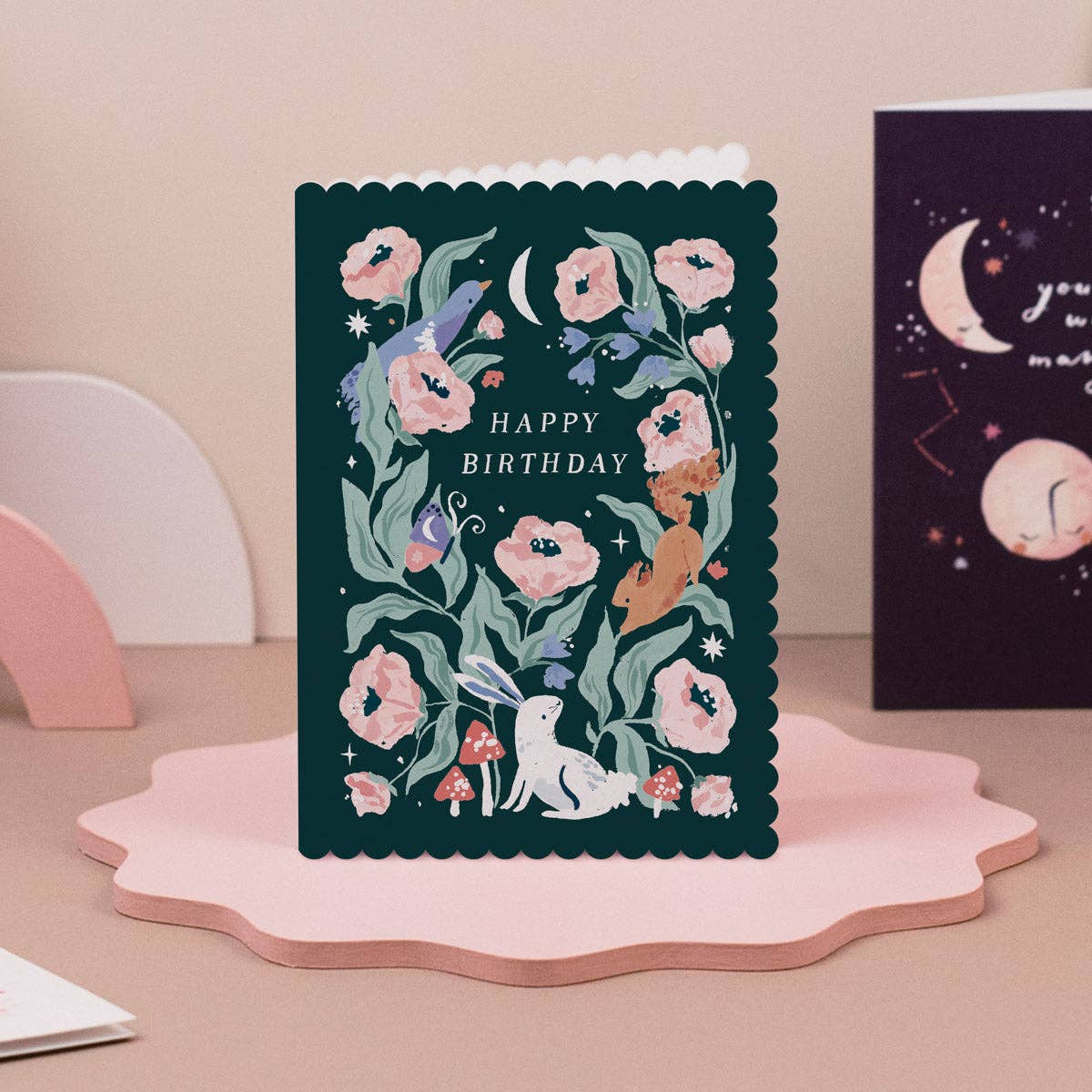 Woodland Birthday Card | Botanical Birthday Cards