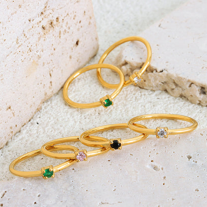Gold Ring with Emerald