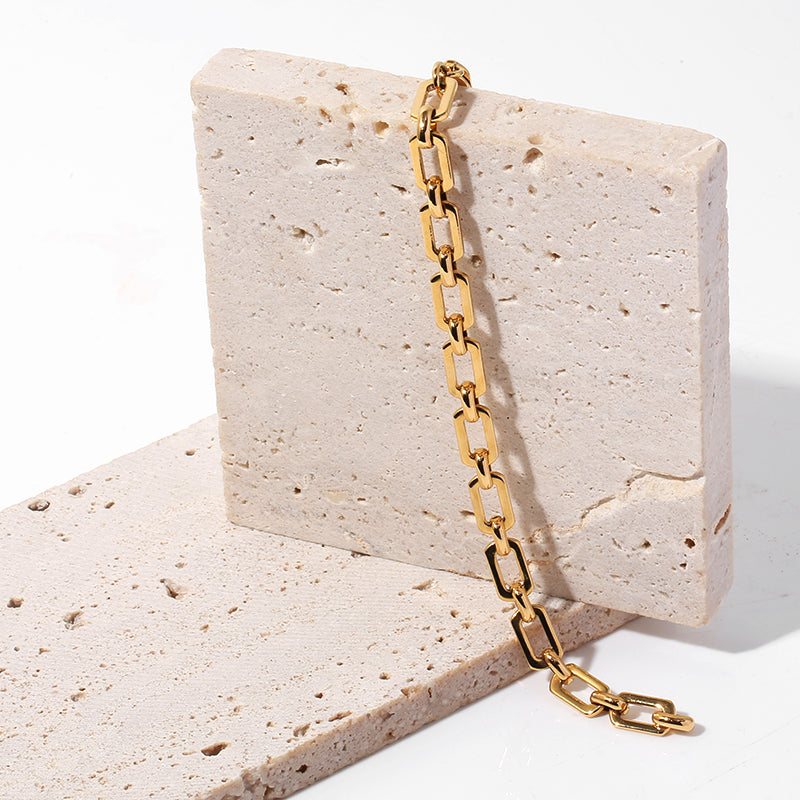 Gold Link Chain Bracelet