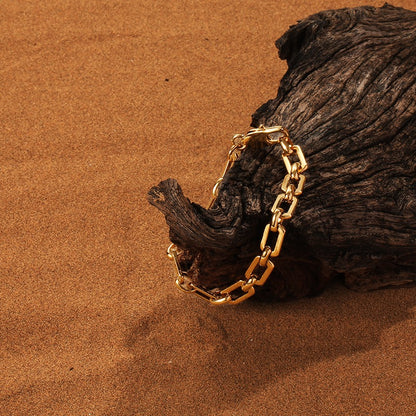 Gold Link Chain Bracelet