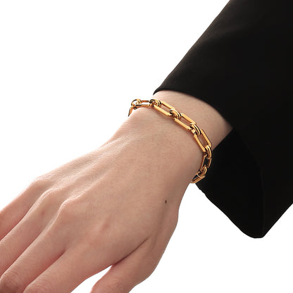 Gold Link Chain Bracelet