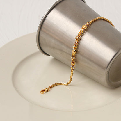 Gold Knot Chain Bracelet