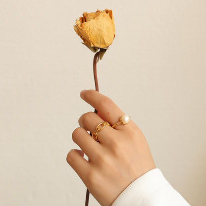 Gold Chain Link Ring