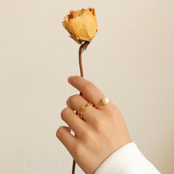 Gold Chain Link Ring