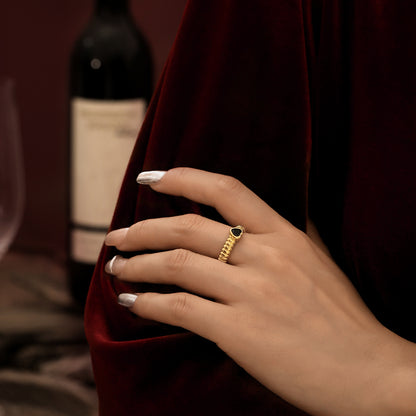 Gold Heart Ring